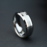 Neil Satin Center Band Ring - image 2