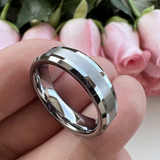 Neil Satin Center Band Ring - image 7