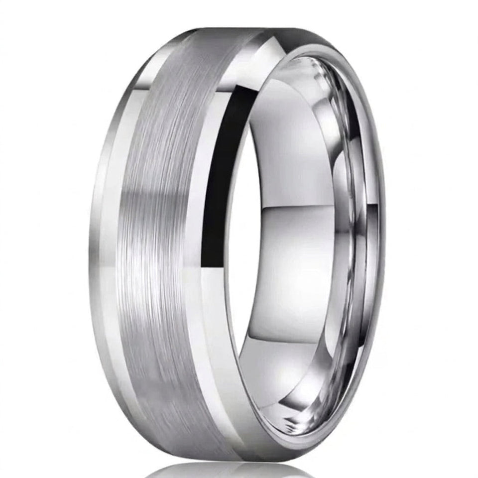 Neil Satin Center Band Ring - image 1