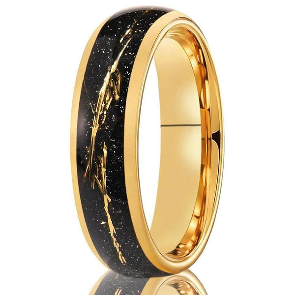 Robert Black Band Ring | Gold-Tone — image 13