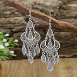 Lucy Antique-Style Pendant Earrings | Silver-Tone