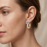 Pamela Small Gold-Tone Hoop Earrings — image 4