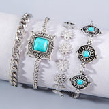 Teresa Rainbow Accent Bracelet Set | Silver-Tone — image 2