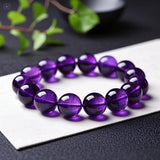 Zena Purple Bead Bracelet - image 1