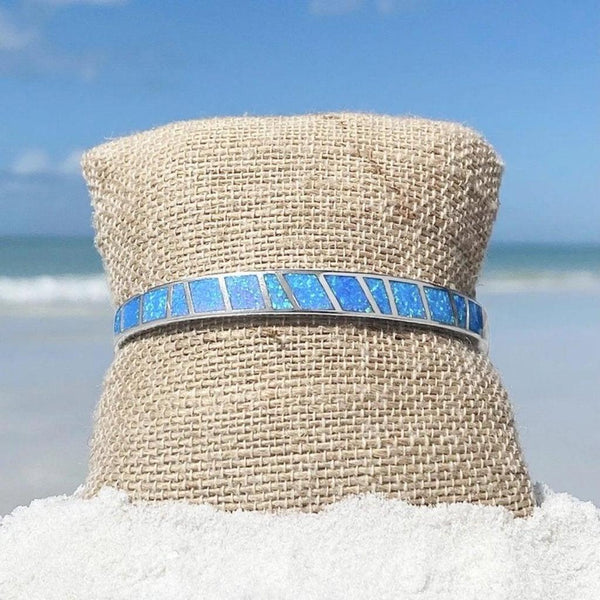 Vanessa Blue Opal-Effect Bracelet | Silver-Tone — image 4