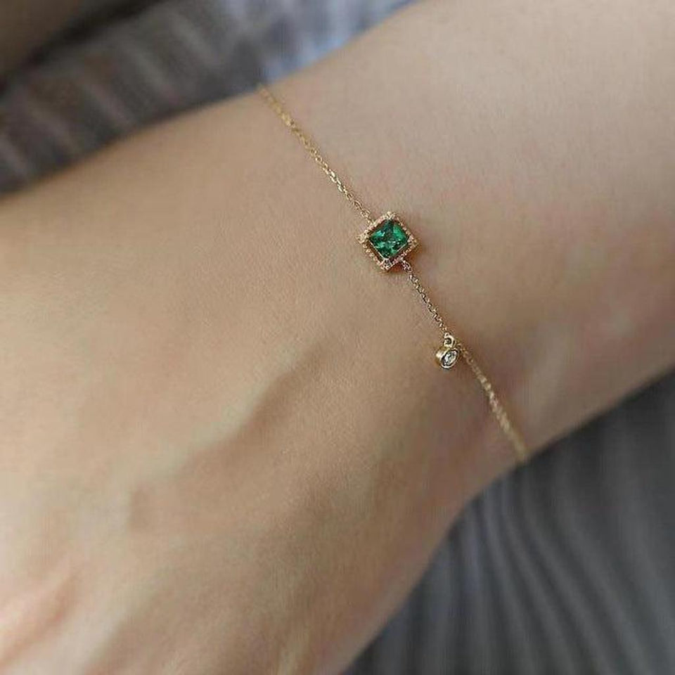Judith Green Accent Bracelet | Gold-Tone