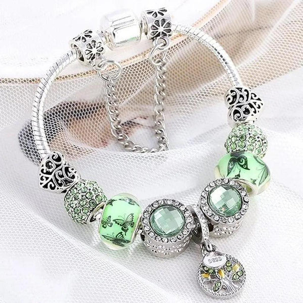 Elaine Green Accent Bracelet | Silver-Tone — image 2