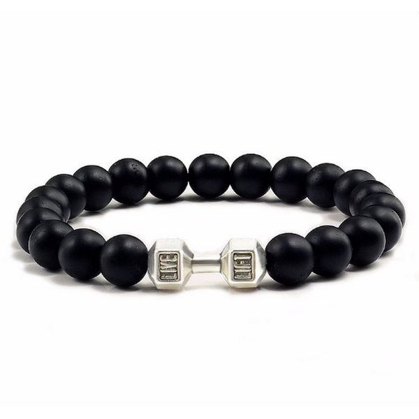 Jean Lava-Look Bead Bracelet — Silver-Tone — image 2