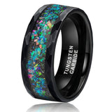 Cedric Multicolor Inlay Band Ring | Black - image 1
