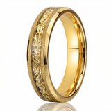 Owen Textured Inlay Band Ring | Gold-Tone — image 14