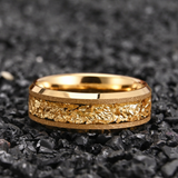 Owen Textured Inlay Band Ring | Gold-Tone — image 15