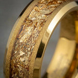 Owen Textured Inlay Band Ring | Gold-Tone — image 6