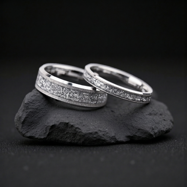 Roger Sandblasted Inlay Ring | Silver-Tone - image 14