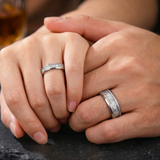 Roger Sandblasted Inlay Ring | Silver-Tone - image 7
