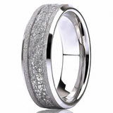 Roger Sandblasted Inlay Ring | Silver-Tone - image 1