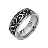 Joseph Pattern Band Ring | Silver-Tone