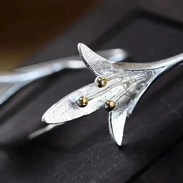 Lillian Flower Earrings | Silver-Tone — image 4