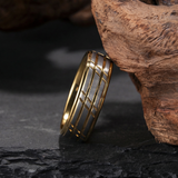 Lionel Brushed Band Ring | Gold-Tone — image 5