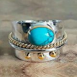 Sylvia Wide Turquoise-Color Ring - image 5
