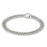 Mabel Wide Curb Chain Bracelet — Silver-Tone — image 2