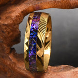 Samuel Purple Inlay Band Ring | Gold-Tone — image 4
