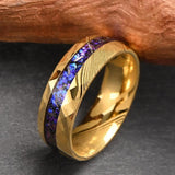 Samuel Purple Inlay Band Ring | Gold-Tone — image 8