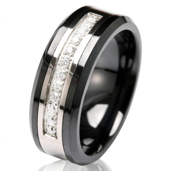 Malcolm Accent Band Ring | Silver-Tone