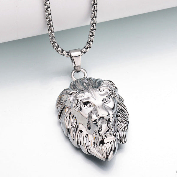 Laurence Lion Pendant Necklace — Silver-Tone — image 2