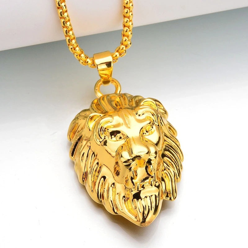 Laurence Lion Pendant Necklace — Gold-Tone — image 1