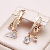 Holly Twist Bar Drop Earrings | Gold-Tone