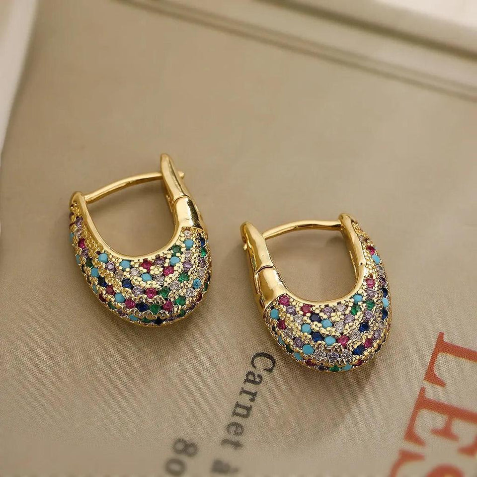 Cecilia Multicolor Sparkle Earrings - image 1