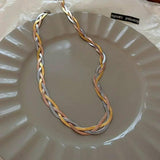 Greta Gold-Tone and Silver-Tone Necklace