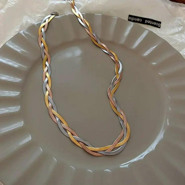 Greta Gold-Tone and Silver-Tone Necklace