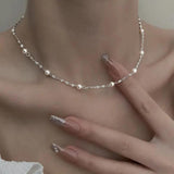 Emmeline Shimmering Pearl-Look Necklace - image 1