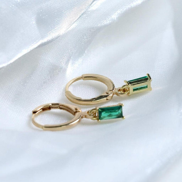 Phoebe Green Accent Earrings - image 5
