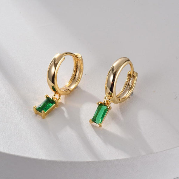 Phoebe Green Accent Earrings - image 1