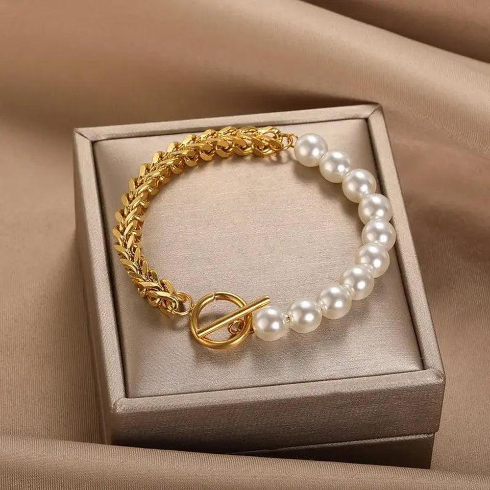 Penelope Daisy Bracelet | Gold-Tone