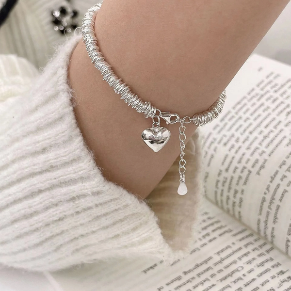 Marianne Heart Bracelet | Silver-Tone