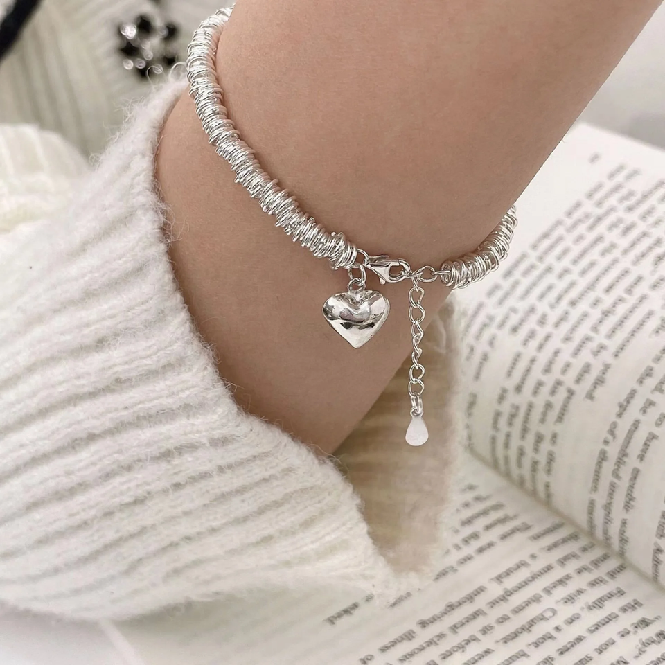 Marianne Heart Bracelet | Silver-Tone