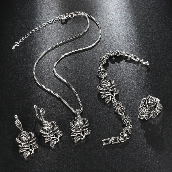 Natalia Sparkle Jewelry Set | Silver-Tone — image 2