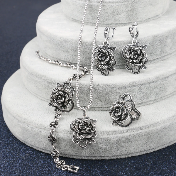 Natalia Sparkle Jewelry Set | Silver-Tone — image 3