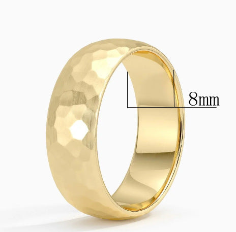 Benjamin Textured Center Ring | Gold-Tone — image 5