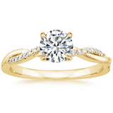 Alberta Solitaire Ring — Gold-Tone — image 2