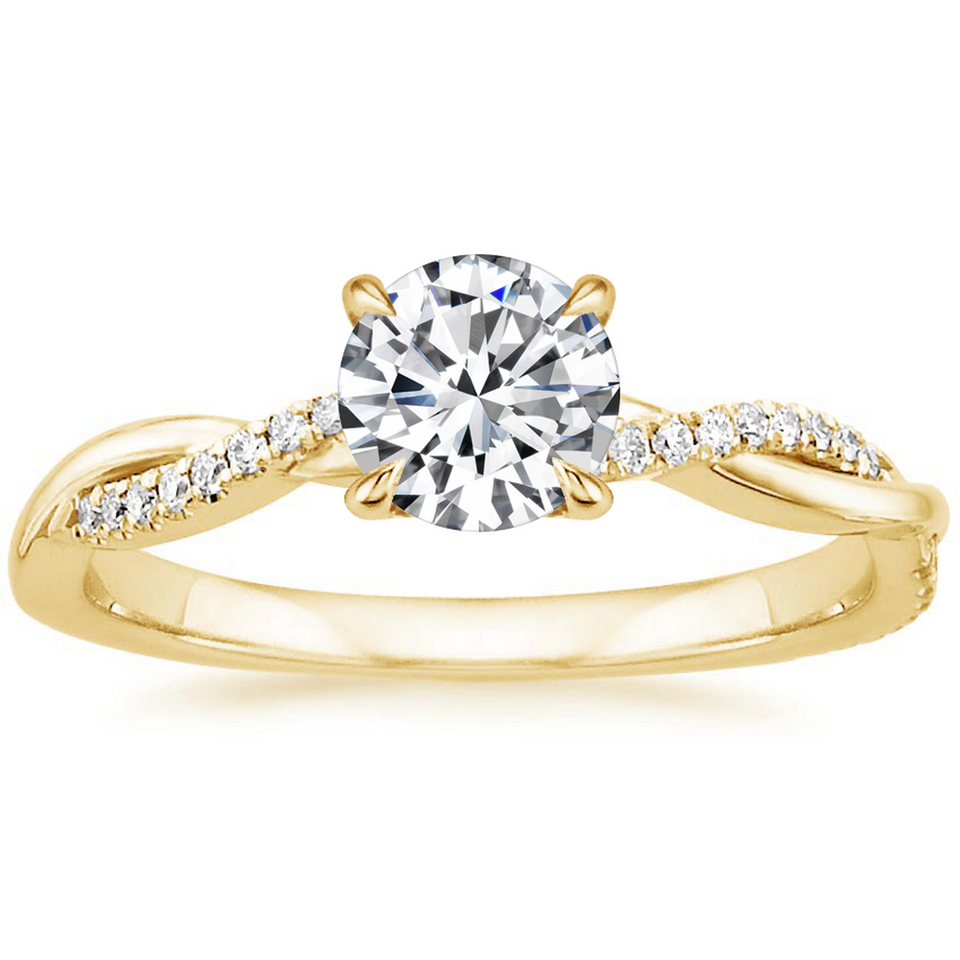 Alberta Solitaire Ring — Gold-Tone — image 2