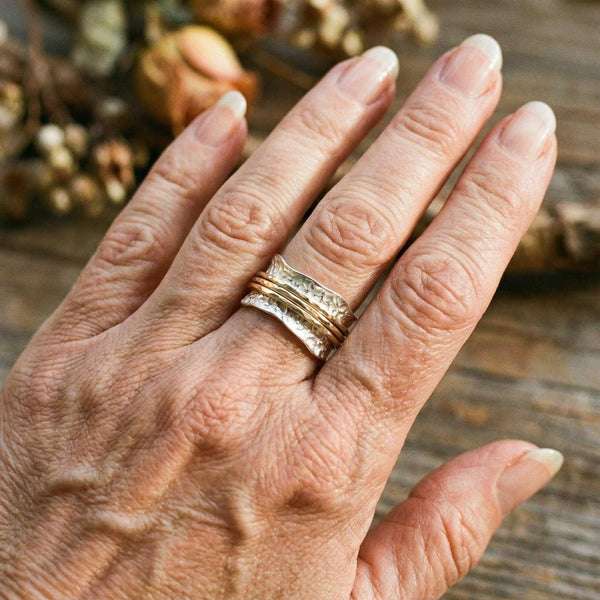 Nancy Delicate Vintage Ring | Two-Tone — image 2