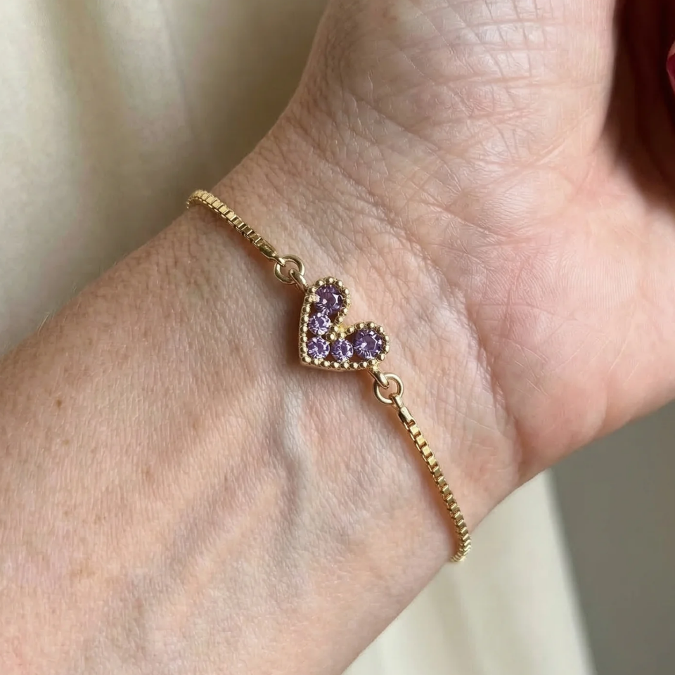 Helena Lilac Bracelet | Gold-Tone — image 2