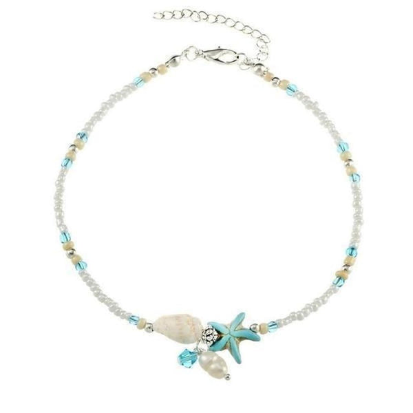 Bettina Star and Shell Accent Anklet - image 2