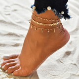 Susanna Sparkle Anklet | Gold-Tone