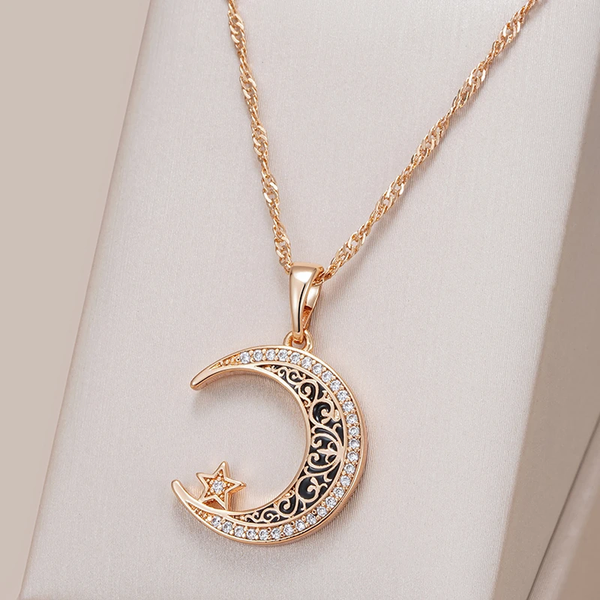 Magnolia Shimmering Moon Necklace - image 1