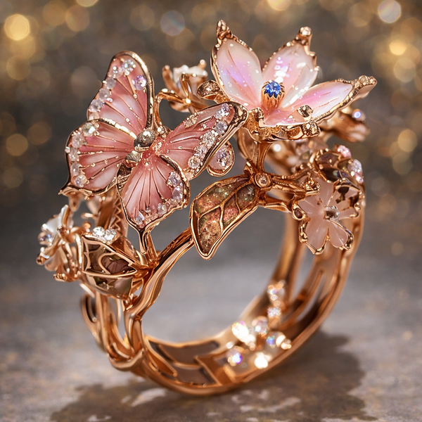 Eleanor Butterfly Sparkle Ring - image 3